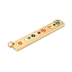 Кулоны с эмалью из латуни звенья KK-F825-02G-3