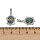 Латунные микро проложить кубического циркония подвески KK-N257-02P-3