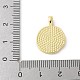 Подвески из латуни из натуральных ракушек KK-P294-27G-3
