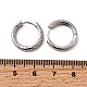 Латунные серьги-кольца из прозрачного кубического циркония EJEW-K276-11P-02-5