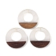 Подвески из смолы и дерева WOOD-F015-14C-1