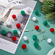 60 шт. подвески из искусственного меха норки 3 цветов DIY-FH0005-67-6