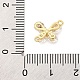 Подвески/звенья из латуни с прозрачным кубическим цирконием FIND-L019-07G-09-3