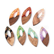 Resin and Walnut Wood Pendants RESI-T060-06M