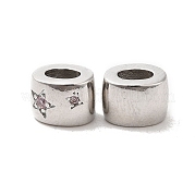 Латунные микро проложить кубического циркония бусы KK-Q773-02P-01
