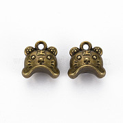 Подвески из сплава в тибетском стиле TIBEP-N010-013AB-RS