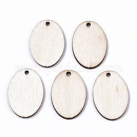 Незаконченные подвески из натурального тополя WOOD-S045-111-1