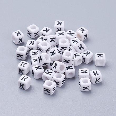 Письмо k письмо акрил куб бисер X-PL37C9308-K-1