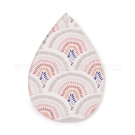 Печатные подвески из непрозрачного акрила FIND-K017-16C-1