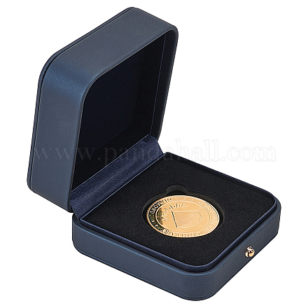 Ящик для хранения из искусственной кожи с бархатной внутри CON-WH0095-77A-02-1