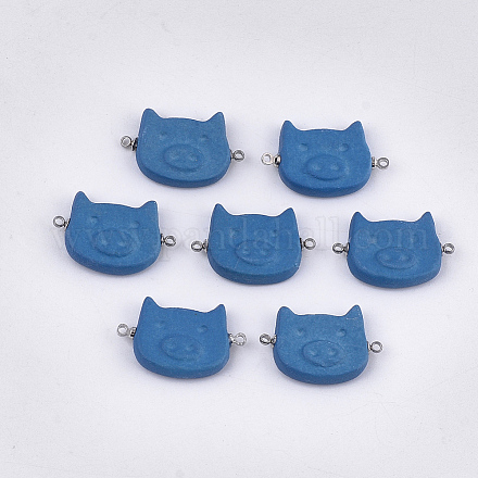Соединители звеньев фарфора ручной работы PORC-T002-66C-1