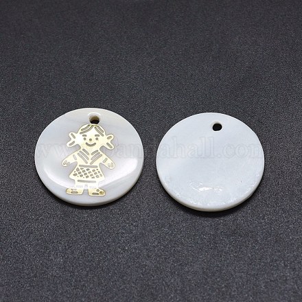 Подвески из раковины SSHEL-E567-03A-1