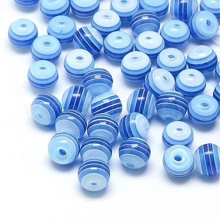 Прозрачная полоса смолы бусины RESI-S345-8mm-07-1