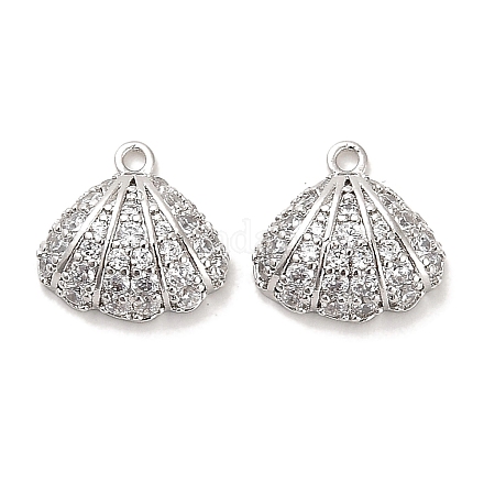 Латунные микропаве прозрачные кубические циркониевые подвески KK-C054-05P-1