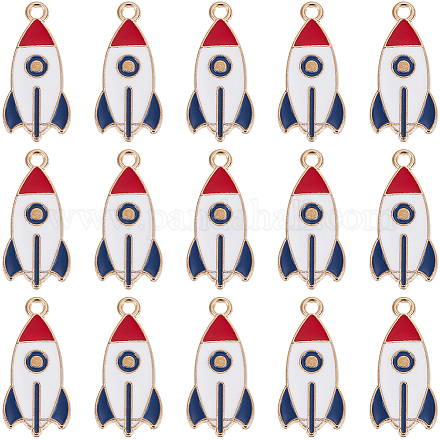 50 шт. Подвески из сплава с эмалью ENAM-SC0005-85-1
