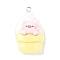 Cute Pig Theme Opaque Resin Pendants, Imitation Food, with Platinum Tone Iron Loop, Ice Cream, 33x19.5x11mm, Hole: 2mm