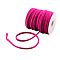 Soft Nylon Cord, Flat, Medium Violet Red, 5x3mm, about 21.87 yards(20m)/roll