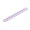 Handmade Opaque Acrylic Curb Chains, Twisted Link Chain, Lilac, 23x16.5x4mm, about 39.37 inch(1m)/strand