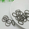 1Pc Acrylic Plain Band Rings, Light Grey, Inner Diameter: 17mm