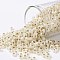 TOHO Round Seed Beads, Japanese Seed Beads, (751) 24K Gold Lined Opal, 8/0, 3mm, Hole: 1mm, about 222pcs/bottle, 10g/bottle