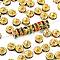 Brass Rhinestone Spacer Beads, Grade A, Straight Flange, Golden Metal Color, Rondelle, Colorful, 7x3.2mm, Hole: 1.2mm