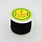 Round String Thread Polyester Fibre Cords, Black, 2mm, about 54.68 yards(50m)/roll