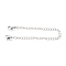 Tarnish Resistant 304 Stainless Steel Chain Extender, with Curb Chains and Lobster Claw Clasps, Stainless Steel Color, 150x6.5mm, Ring: 4x3x0.6mm, Clasp: 10.5x6.5x3.5mm