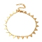 304 Stainless Steel Chain Bracelet for Women, Golden, Triangle, 7-1/2 inch(19cm), Link: 7x6mm