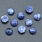Natural Blue Spot Jasper Cabochons, Half Round, 10x5mm