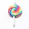 Handmade Polymer Clay Big Pendants, Lollipop, Colorful, 43~52x27~29x7~10mm, Hole: 2mm