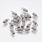 Tarnish Resistant 304 Stainless Steel Terminators, Coil Cord Ends, Stainless Steel Color, 8.5x3.5mm, Hole: 2mm, Inner Diameter: 2mm