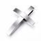 Tarnish Resistant 304 Stainless Steel Pendants, Cross, Stainless Steel Color, 40x26.7x7mm, Hole: 9x3.5mm