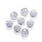 Tarnish Resistant 304 Stainless Steel Links connectors, Flat Round, Stainless Steel Color, 6x1mm, Hole: 1mm