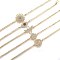 Brass Micro Pave Cubic Zirconia Link Bracelets, with 304 Stainless Steel Cable Chains, Mixed Shapes, Mixed Color, Golden, 7~7-3/8 inch(17.7~18.6cm)