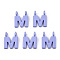 Rack Plating Spray Painted Alloy 2-Loop Link Pendants, Letter Charms, Lead Free & Nickel Free & Cadmium Free, Letter.M, 14.5x11.5x2mm, Hole: 2mm