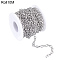 304 Stainless Steel Cable Chains, with Spool, Unwelded, Stainless Steel Color, Link: 8x5.5~6x1mm, 10m/roll