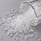12/0 Grade A Round Glass Seed Beads, Transparent Colours, Clear, 12/0, 2x1.5mm, Hole: 0.8mm, about 30000pcs/bag