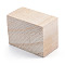 Unfinished Natural Wood Block, DIY Craft Supplies, Rectangle, PapayaWhip, 45x33x23.5mm