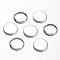 Tarnish Resistant 304 Stainless Steel Plain Edge Bezel Cups, Cabochon Settings, Flat Round, Stainless Steel Color, Tray: 10mm, 12x2mm