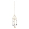 Geometric Metal Suncatchers, Shinny K9 Glass Wall Hanging Decoration, for Home Offices Amulet Ornament, Octagon Pattern, 520mm long, Pendant: 280x82x78mm