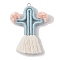 Polypropylene Pendants, with Alloy Findings, Cactus, Light Blue, 90~94x70~73x8.5mm, Hole: 5mm