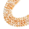 Natural Honey Jade Beads Strands, Round, 6mm, Hole: 1mm, about 63pcs/Strand, 15.55''(39.5cm), 4strands/box