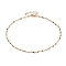 Faceted Round Natural Tourmaline Beaded Necklaces, with Brass Lobster Claw Clasps, Golden, 16-1/8 inch(41cm)