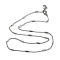 Non-Tarnish 304 Stainless Steel Column Beaded Curb Chains, Satellite Chain Necklace, Stainless Steel Color, 15.75~16.34 inch(40~41.5cm)