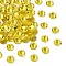 Preciosa® MAXIMA Crystal No Hotfix Flatback Stones, Czech Crystal, Dura Foiling, Round(438 11 615 Chaton Rose), 80310 Citrine, SS10(2.7~2.9mm)