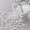 TOHO Short Magatama Beads, Japanese Seed Beads, (101) Crystal Transparent Luster, 3.5x3x2.5mm, Hole: 0.8mm, about 450g/bag