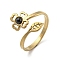 304 Stainless Steel with Natural Lapis Lazuli Ring, US Size 8(18.1mm)