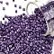Cylinder Seed Beads, Opaque Colours Luster, Uniform Size, Indigo, 2x1.5mm, Hole: 0.8mm, about 888pcs/10g