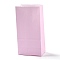Rectangle Kraft Paper Bags, None Handles, Gift Bags, Pearl Pink, 9.1x5.8x17.9cm