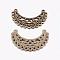 Chandelier Component, Alloy Links, Cadmium Free & Lead Free, Moon, Antique Bronze, about 23.5mm long, 35mm wide, 1.5mm thick, hole: 1.5mm